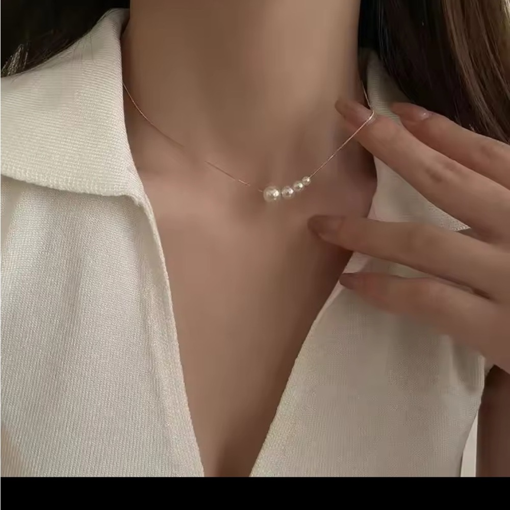 Real fresh water pearl necklace - Picture 3 of 3